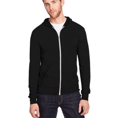 Unisex Triblend Full-Zip Light Hoodie Thumbnail