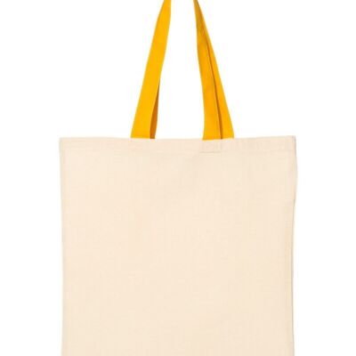 Economical Tote with Contrast-Color Handles Thumbnail