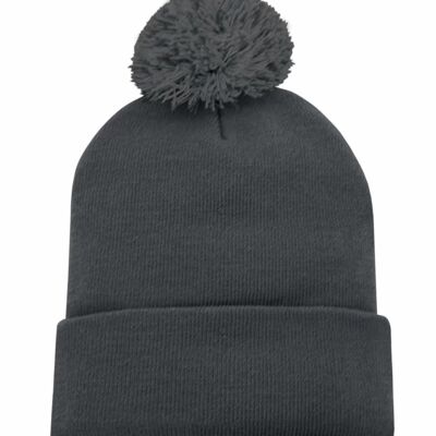 ATC  STRIPED CUFF POM POM TOQUE Thumbnail