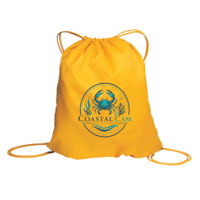 Costal Cam Crab Drawstring Beach Cinch Bag  Thumbnail
